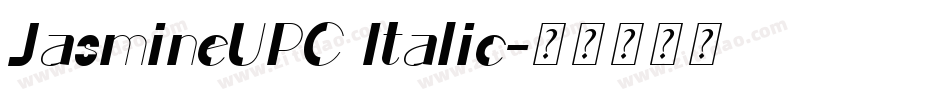 JasmineUPC Italic字体转换